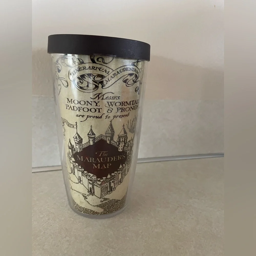 Harry Potter Marauder’s Map 16 OZ Tervis Cup coffee